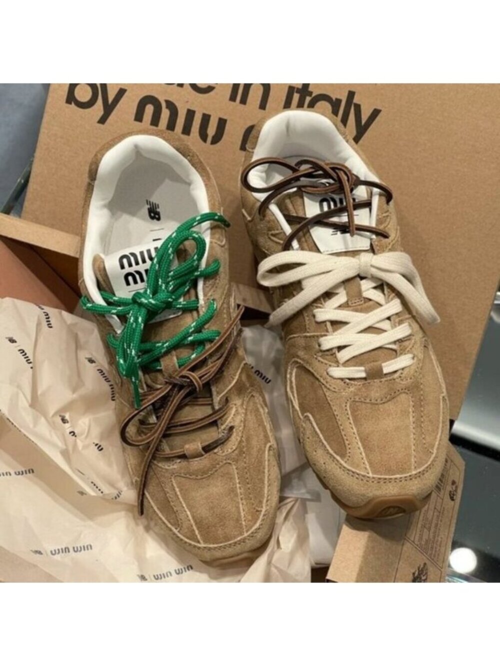 Authentic New Balance X Miu Miu 530 Sneakers